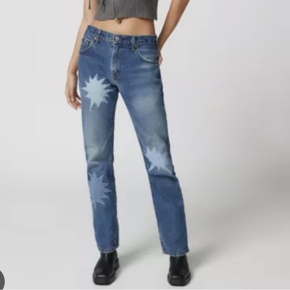 *NEW* Urban Renewal Levi’s Remade Pow Bubble Patch Jeans - Picture 1 of 16